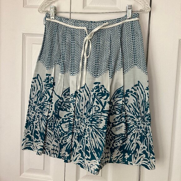 teal and white esprit summer skirt - Picture 1 of 6